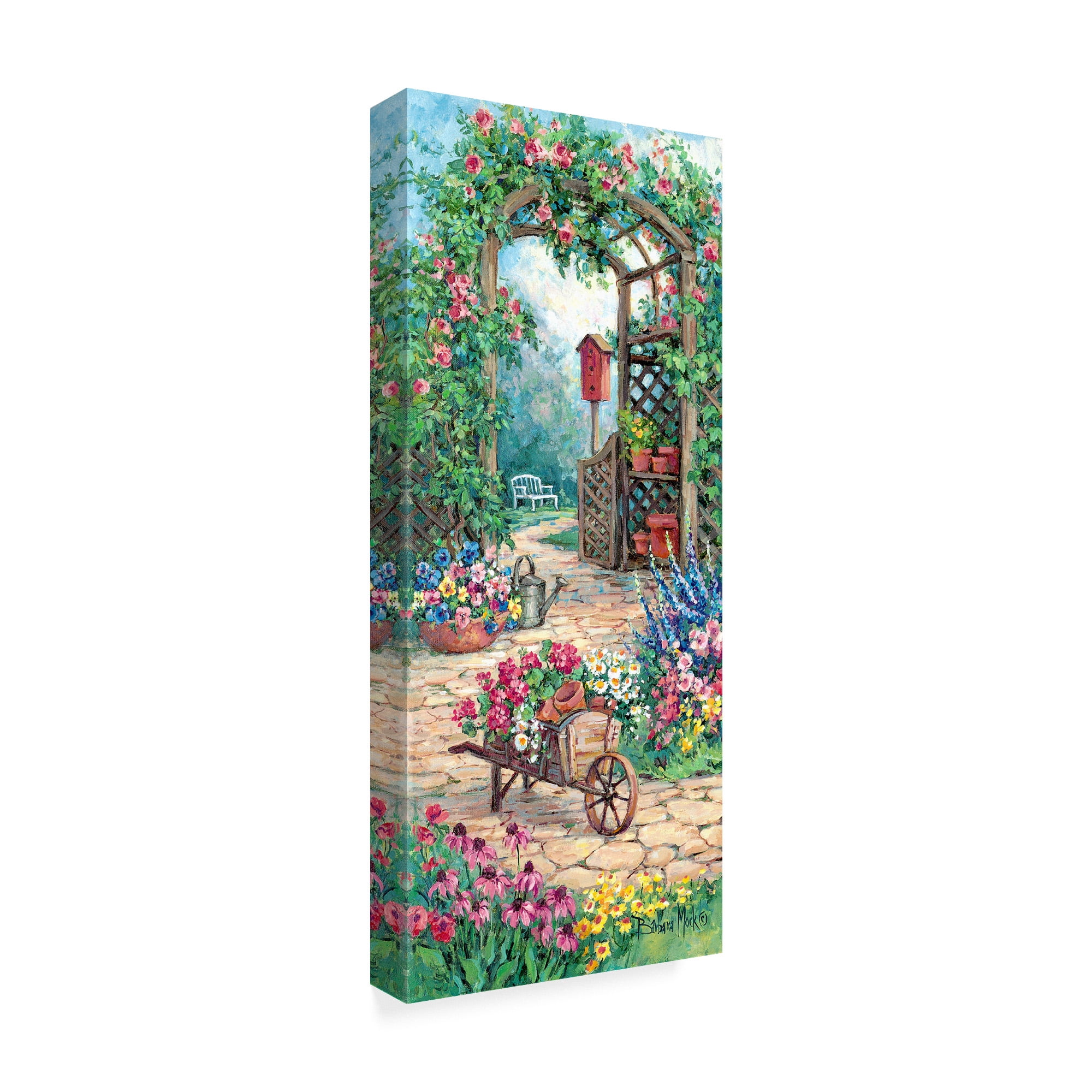 Trademark Fine Art 'Garden Harmony' Canvas Art by Barbara Mock