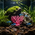 thumbnail image 5 of Pink Artificial Coral, Fish Tank Aquarium Decoration, Realistic Coral Reef Ornament for Fish Tank, Safe Hideout for Fish Shrimp Freshwater Saltwater, 3.9x3 Inch, 5 of 6