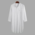 thumbnail image 3 of INCERUN Men's Casual Loose Long Shirts Robe Loungewear Tops Bathrobe Nightwear, 3 of 4