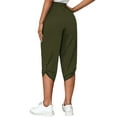 thumbnail image 4 of FASHIONWT Women Elastic Waist Chino Calf-Length Capri Pants, 4 of 4