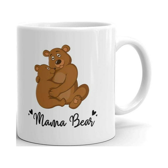 Mama Bear Baby Mother's Day Mom Coffee Tea Ceramic Mug Office Work Cup Gift 11 Oz