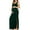 Deep Green, variant on Split Maternity Dress Sleeveless Long Pregnancy Dress Ruched Maternity Clothes for Women