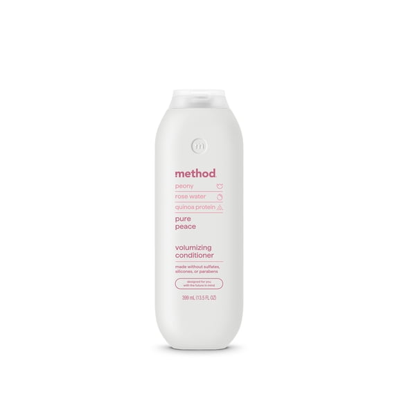 Method Volumizing Conditioner, Pure Peace – for Thicker, Fuller Looking Hair and Safe for Color-Treated Hair – Sulfate-Free, Paraben-Free and Cruelty-Free – 13.5 Fl Oz