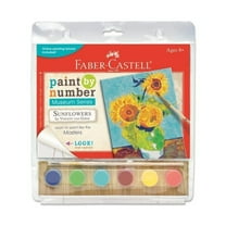 Faber-Castell Paint By Numbers Museum Series Kit, Sunflowers