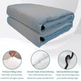 thumbnail image 4 of King Quilt Set 96''x106'', Blue Grey Ombre Lightweight Summer Bedspread Coverlet Set with 2 Pillow Shams, Gradient Contemporary Abstract Art Breathable All Season Quilt Bedding for Bedroom/Guest Room, 4 of 9