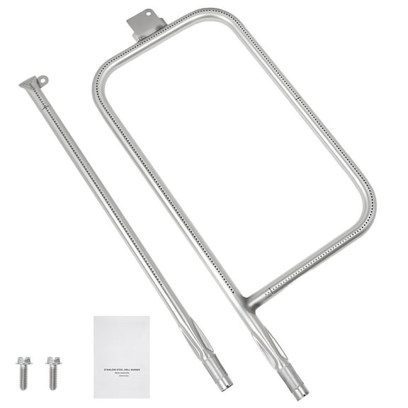 KFFKFF 23.75-Inch Stainless Steel Grill Burner Tube Compatible with Weber Q3200, Q300 (Pre-2013), Q320, Q3000 (Post-2014), Replacement for Models 404341, 57060001, 586002, Part Numbers 60036, 80385