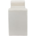 thumbnail image 4 of Meridian Furniture Banc en Velours Crème Stylet, 4 of 7