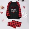 thumbnail image 2 of Odeerbi Christmas Pajamas For Family Matching Outfits Men Dad Printed Blouse Tops+Pants Set, 2 of 9