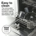 thumbnail image 5 of Proctor Silex 6 Qt Slow Cooker, Double Dish, Nonstick Aluminum Crock with Removable Pot, Stainless Steel, 5 of 8