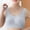 Gray, variant on Bras for Women No Underwire Push up Pull on Plus Size Wide Strap Bralette Comfortable Ice Silk Lace Padded Bras XL-4XL