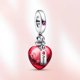 thumbnail image 1 of Disney-abalorio de plata de ley 925 para mujer, dije con forma de corazón, Bella, compatible con pulsera pandora original, joyería, regalo de amor, 1 of 4