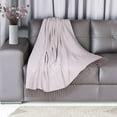 thumbnail image 2 of Luxurious Beige Coffee Cotton Throw for Sofa from Parkland Collection, 2 of 4