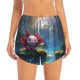 thumbnail image 2 of Balery Pond Cute Axolotl Pantalones cortos deportivos para mujer con forro y dos bolsillos, elásticos, para entrenamiento, gimnasio, yoga-X-Large, 2 of 7