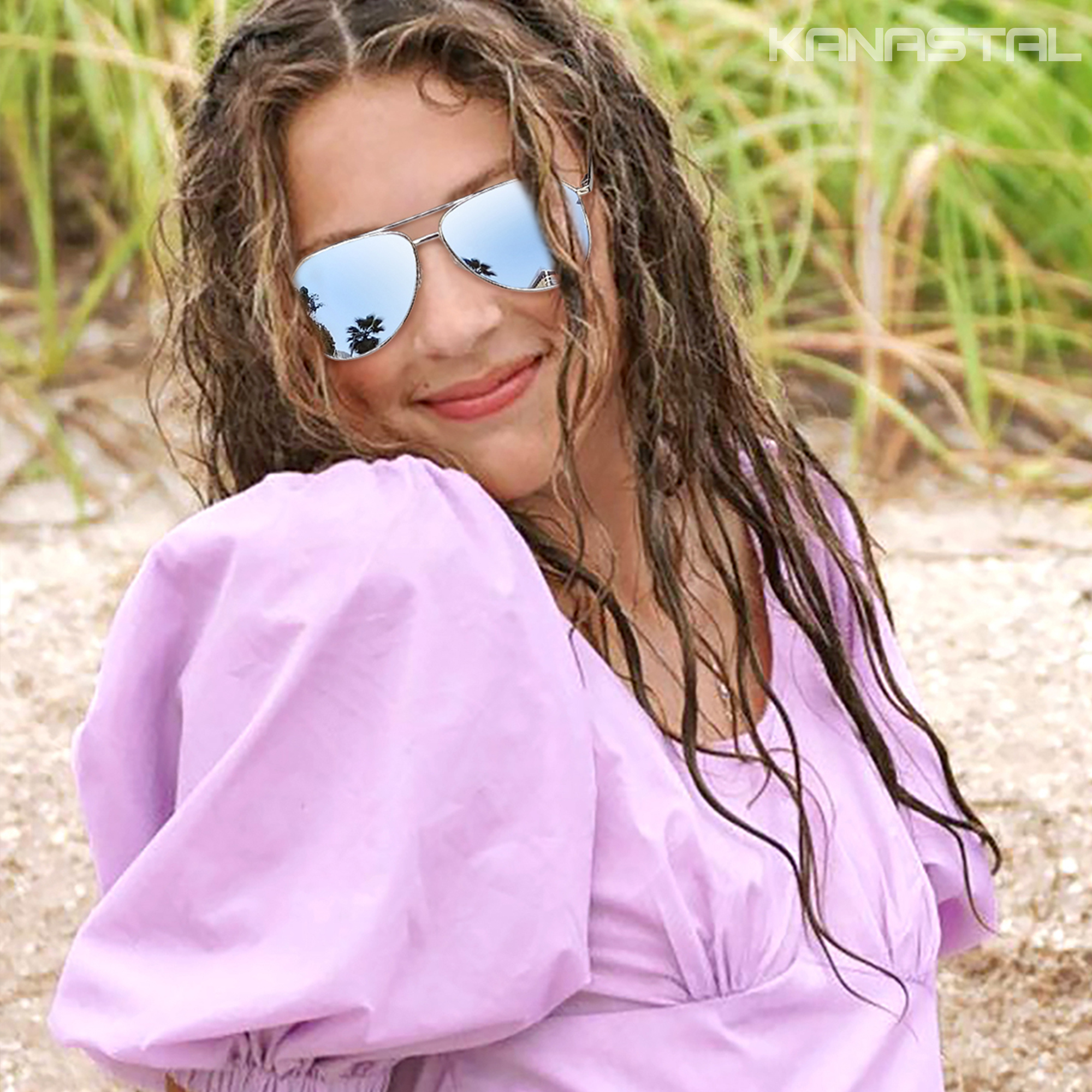 Kanastal Polarized Aviation Sunglasses, Unisex photo 2