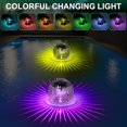 thumbnail image 4 of Solar Underwater Pool Lights, 2pcs LED Pond Lights, IP44 Waterproof Solar Pool Lights, Multicolor Underwater Pool Lights with 7 Color Changes, 4 of 5