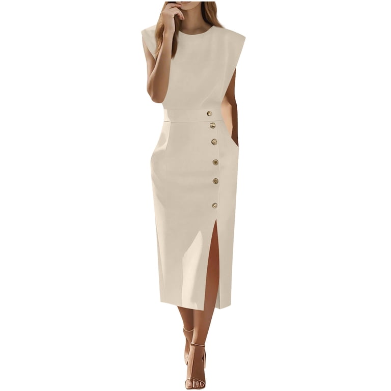 casual beige dress outfit Beige Dress Summer Outfits (56 ideas & outfits)