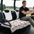 thumbnail image 4 of Yuyamidu American Flag Golf Cart Seat Covers Cowboy Golf Seat Covers for Cart with Front Pockets Universal Heavy Duty Club Car Accessories, 4th of July, 4 of 7