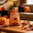thumbnail image 7 of Ltvvegg Halloween Goodie Bags, Trick or Treat Bags, Pumpkin Halloween Candy Bags with Drawstring, Halloween Gift Bags Candy Pouches for Halloween Party Favors(4x6In), 7 of 7