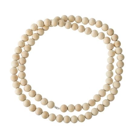 Wooden Sphere Beads - 36  - Natural Finish (2 Pack ) 