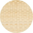 thumbnail image 1 of Ahgly Company Machine Washable Indoor Round Abstract Khaki Gold Area Rugs, 8' Round, 1 of 7