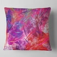thumbnail image 2 of Designart Red Swirling Clouds - Abstract Throw Pillow - 18x18, 2 of 5