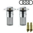 thumbnail image 2 of Lydiaunistar 2Pcs Bathroom Sink Stopper Hair Catcher Sink Drain Filter with Removable Stainless Steel Filter Basket for US Bathroom Sink Stopper Replacement Sink Drain Strainer, 2 of 9