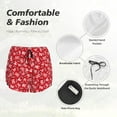 thumbnail image 6 of Picia Hohoho3 Pattern Women's 2 in 1 Athletic Running Shorts High Waisted Workout Casual Gym Sweat Shorts with Comfy Liner Zipper Pockets-X-Large, 6 of 9