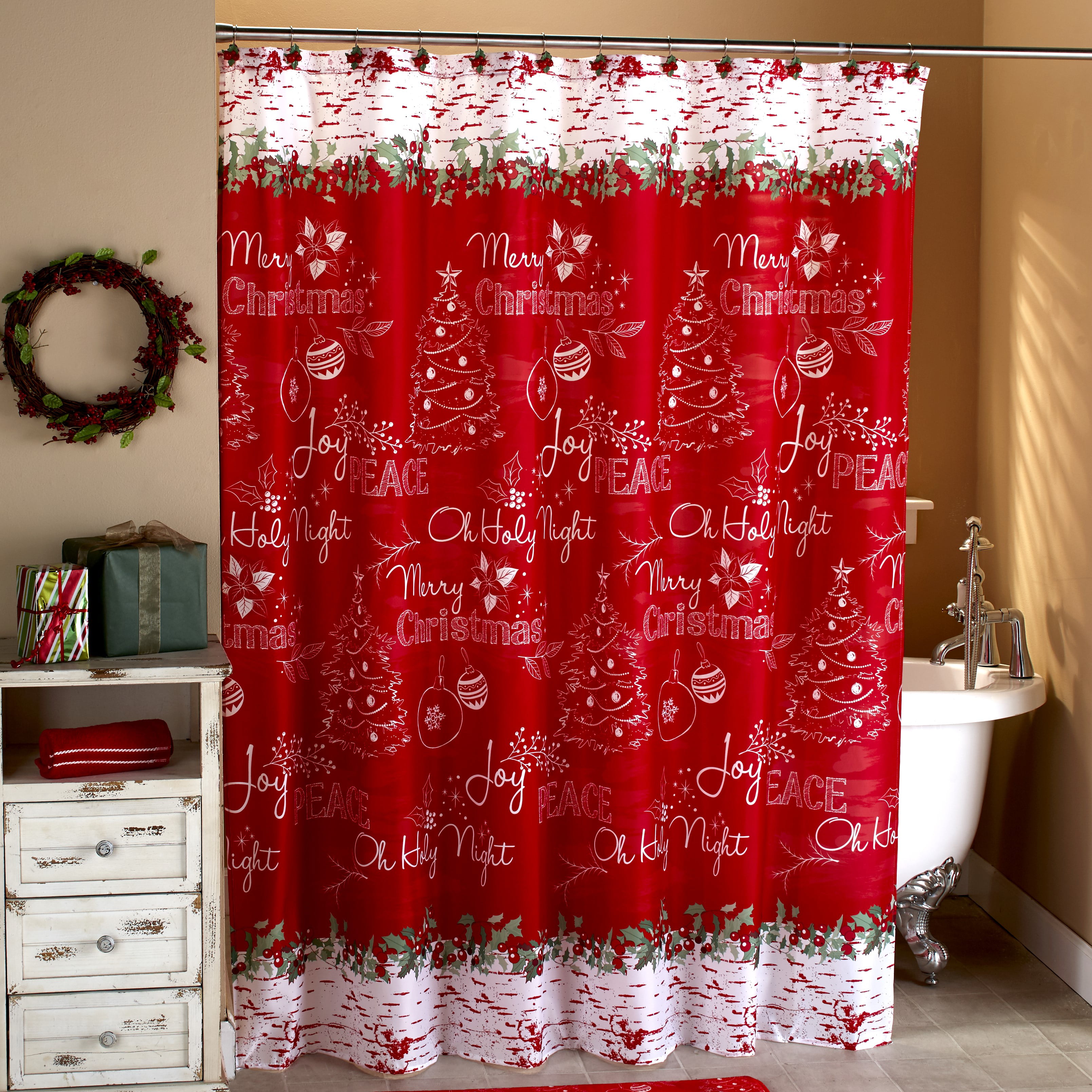 Details about   Holiday Shower Curtain Spa Relaxation Pool Print for Bathroom 