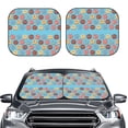 thumbnail image 2 of Hirioo Cute Donut for 2PCS Windshield Sun Shade Foldable | Front Windshield Shade for Sun, Heat and UV Rays-Medium, 2 of 6