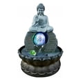 thumbnail image 4 of GUOOL Buddha Statue en Résine Lumières LED Décoratives Bar Salon Balcon Eau, 4 of 4
