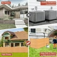 thumbnail image 6 of Slsy Air Conditioner Fence, 2-Panel Pool Equipment Enclosure, 48" W x 48" H Privacy Screens Fence Panels, Wood Trash Can Fence Privacy Fence Panel for Outside, 6 of 7