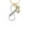 J, variant on Daughter Infinity Sign - A - Gold Tone Crystal Initial Sophia Necklace, 18" 1"