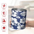 thumbnail image 5 of 12oz Coffee Tumblers Pioneer Flower Floral Print Pattern Stainless Steel Vacuum Insulated Travel Tumbler Coffee Cups Mug with Lid and Straw with Cleaning Brush for Cold & Hot Drinks, 5 of 5