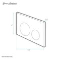 thumbnail image 2 of Wall Mount Dual Flush Metal Actuator plate in Matte Silver, 2 of 3