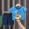 thumbnail image 2 of UAYOTSE Toddler Baby Kids Boys Dinosaur Summer Pajamas Sleepwear Tops Pants Outfits Set,Sizes 3-4 Years, 2 of 4