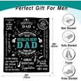 thumbnail image 5 of Dad Blanket 60"x50" – Fathers Day Christmas Birthday Gifts for Dad from Daughter Son Kids, Best Father Ever Gift Ideas, Daddy/Father Gifts, 5 of 5