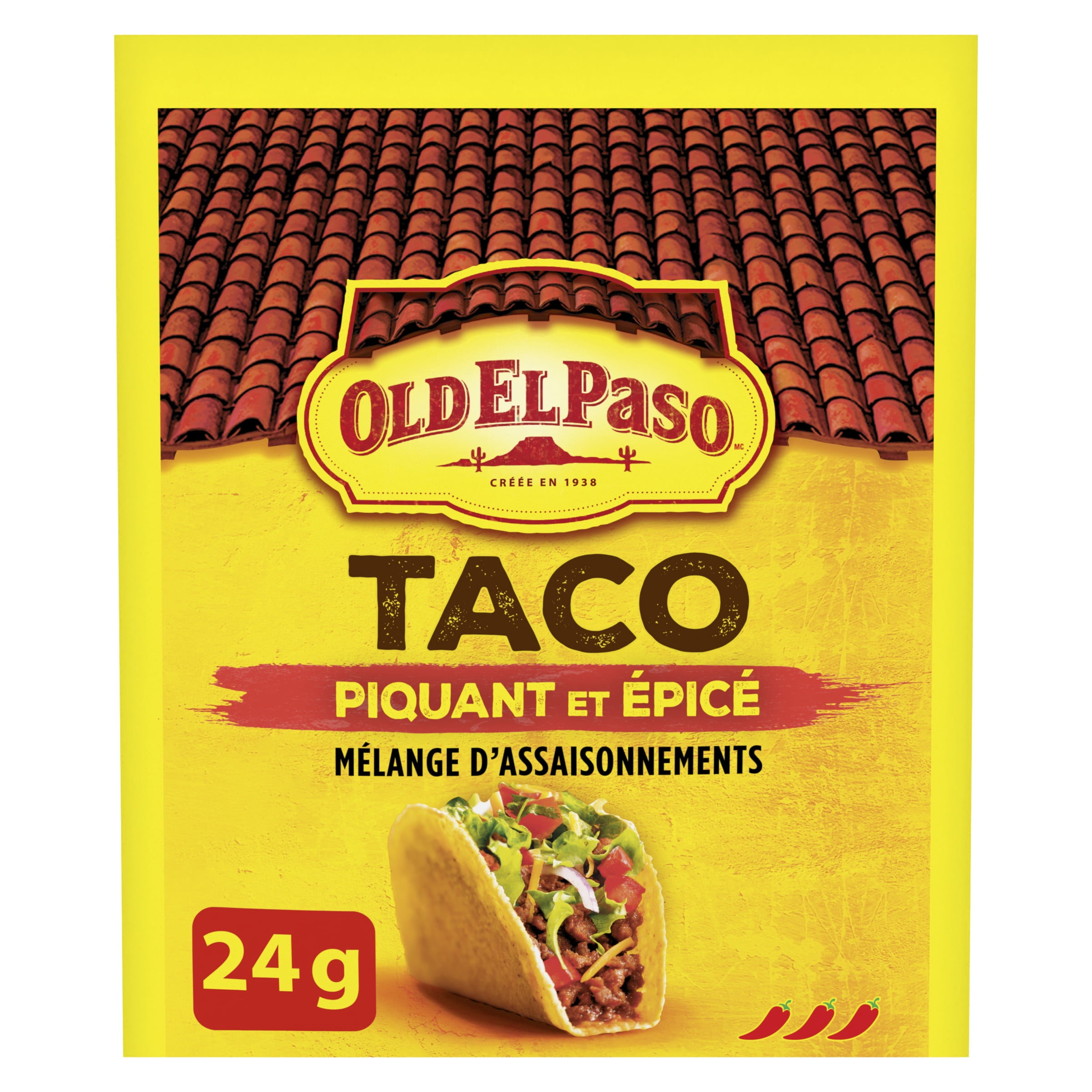 Mélange d'assaisonnements Taco Piquant et épicé d'Old El Paso 24g