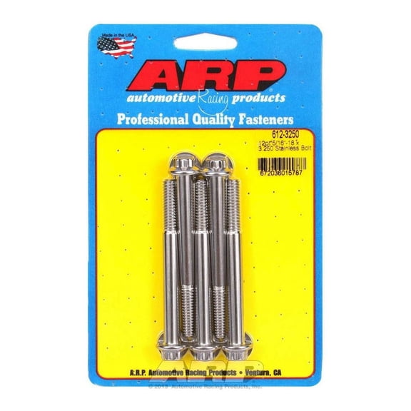 Arp S/S Bolt Kit - 12pt. (5) 5/16-18 x 3.250