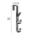 thumbnail image 2 of Honmine Vertical Bar Over Door Hook, No Drill Punching-Free Organization Hook, Multi-Purpose Hanger for Clothes, Bags, Belts and Jewelry Storage, 2 of 5