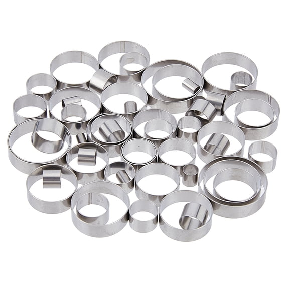 40Pcs 40 Sizes 201 Stainless Steel Fishing Rod Guide Kit Column Guides Ring Rein