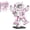pink, variant on Space Astronaut Mini Building Set, Pink Micro Blocks Small Toys Building Kit with Stand for Home and Office Decor, Creative Gifts for Adults Teens Space Model Collector, 570 Pieces