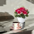 thumbnail image 4 of TIELUTT Rose pour la Maison Réaliste pour Fleurs de Mariage Fleurs Extérieures Décorations de Mariage pour Tables de Réception Centres de Table Centres de Table pour Tables Fleurs de la Saint-Valentin, 4 of 5