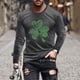thumbnail image 1 of Blusas y camisas de manga larga y cuello redondo para hombre, camisetas casuales con estampado de moda y cuello redondo, blusas de licra de manga corta para hombre., 1 of 5