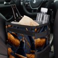 thumbnail image 6 of Halloween Broom Foldable Car Trash Bin with Lid, Leak-proof Mini Trash Can for Car, Hanging Storage Bag Included, 6 of 6