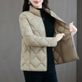 thumbnail image 3 of YueHuiYing Packable Jacket Womens with Hood Lightweight Full Zip Winter Quilted Womens Coat, 3 of 9