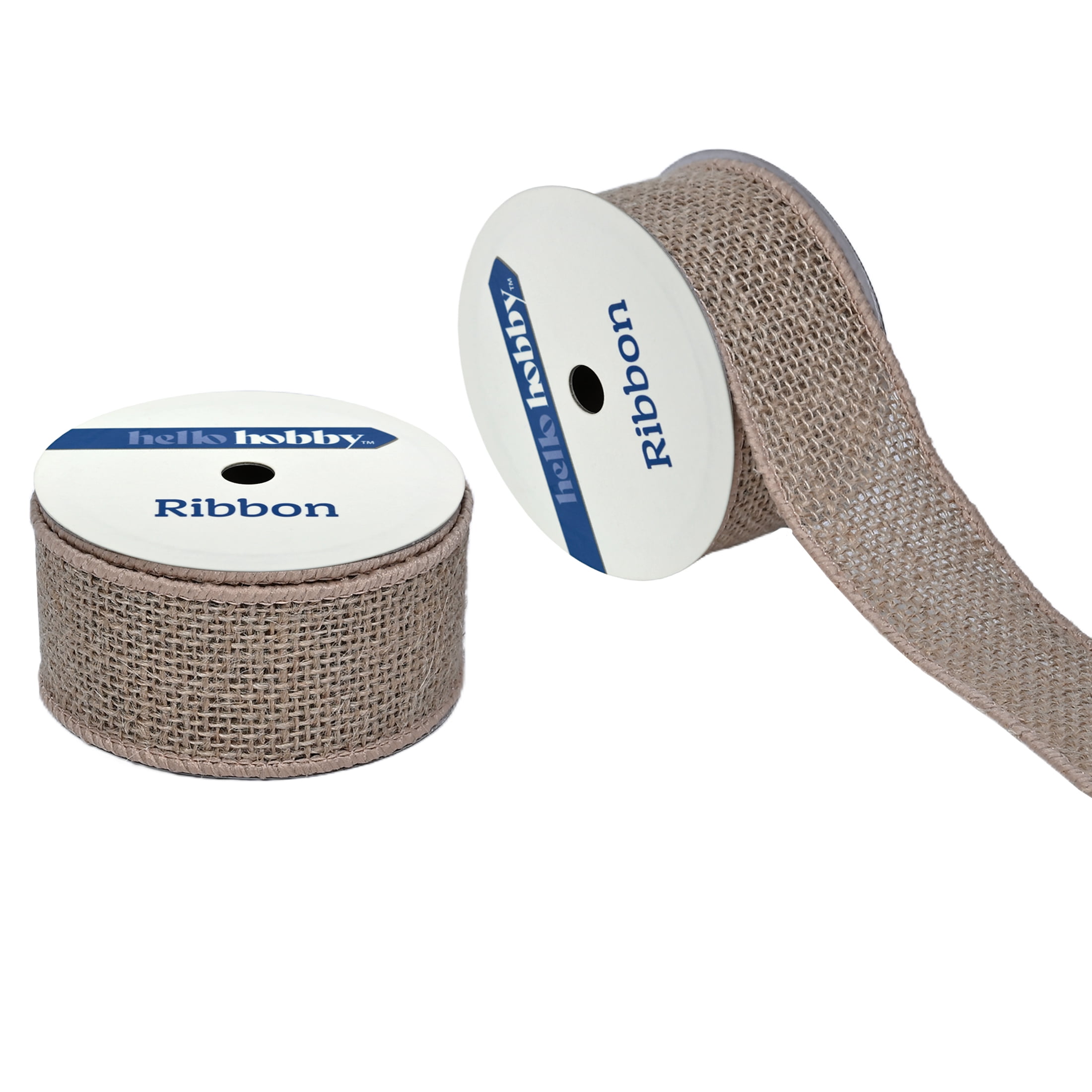 Hello Hobby. 1.5" Natural Burlap Ribbon, 3 yards