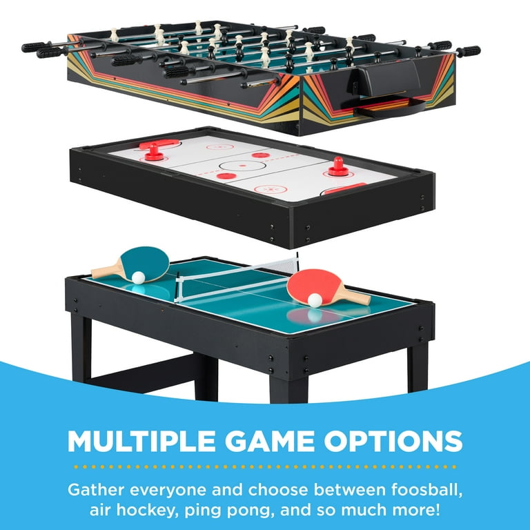 Best Choice Products 2x4ft 10-in-1 Combo Game Table Set w/ Hockey