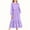 Purple, variant on LJEFF Girls Long-Sleeve Tiered Maxi Dress, Pockets Design Star Prints Soft Spring Fall Girls' Casual Dresses Multicolor Size 6