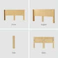 thumbnail image 3 of Noble House 80.2" Wood Headboard Only, King Size, Modern Farmhouse, Wall Mounted Fluted Panel, Light Natural, 3 of 8