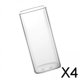 thumbnail image 1 of 4x Vaso Highball Vaso de Vidrio Cuadrado Fino Vaso Highball Jugo Reutilizable Fiesta de Moda Cocina Té Cóctel Bebida Fría Caliente Vasos de Vidrio Alt 4 piezas, 1 of 8